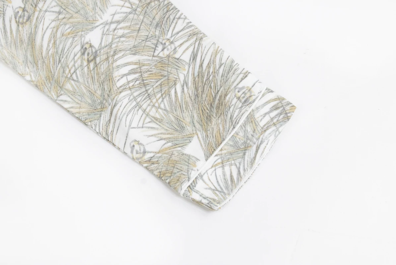Women's Bamboo Long Sleeve Button-up PJ Set - Seagulls & Seagrass