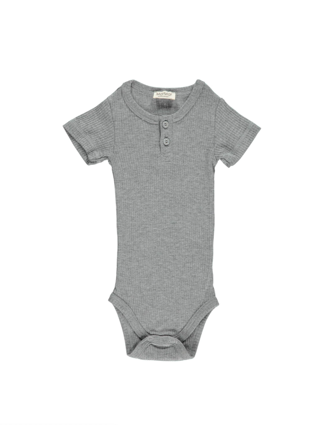 MarMar Body SS, Bodysuit - Grey Melange