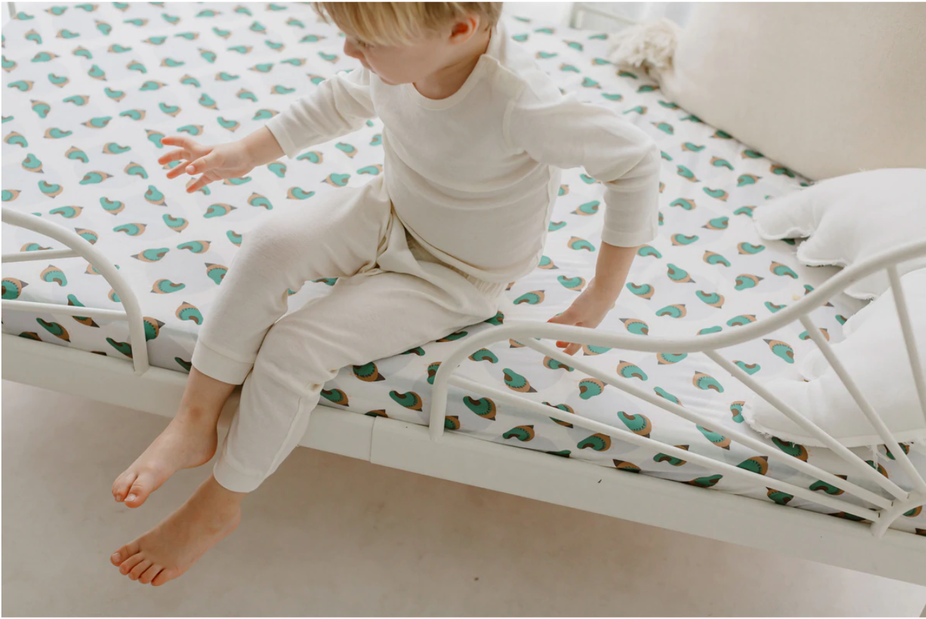 Fitted Bamboo Crib Sheet - A Quail Tale