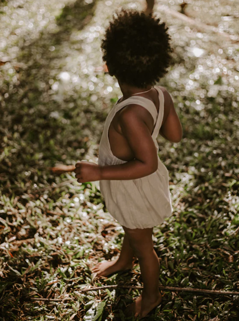 The Linen Overall Romper SALE (4-5Y Only)
