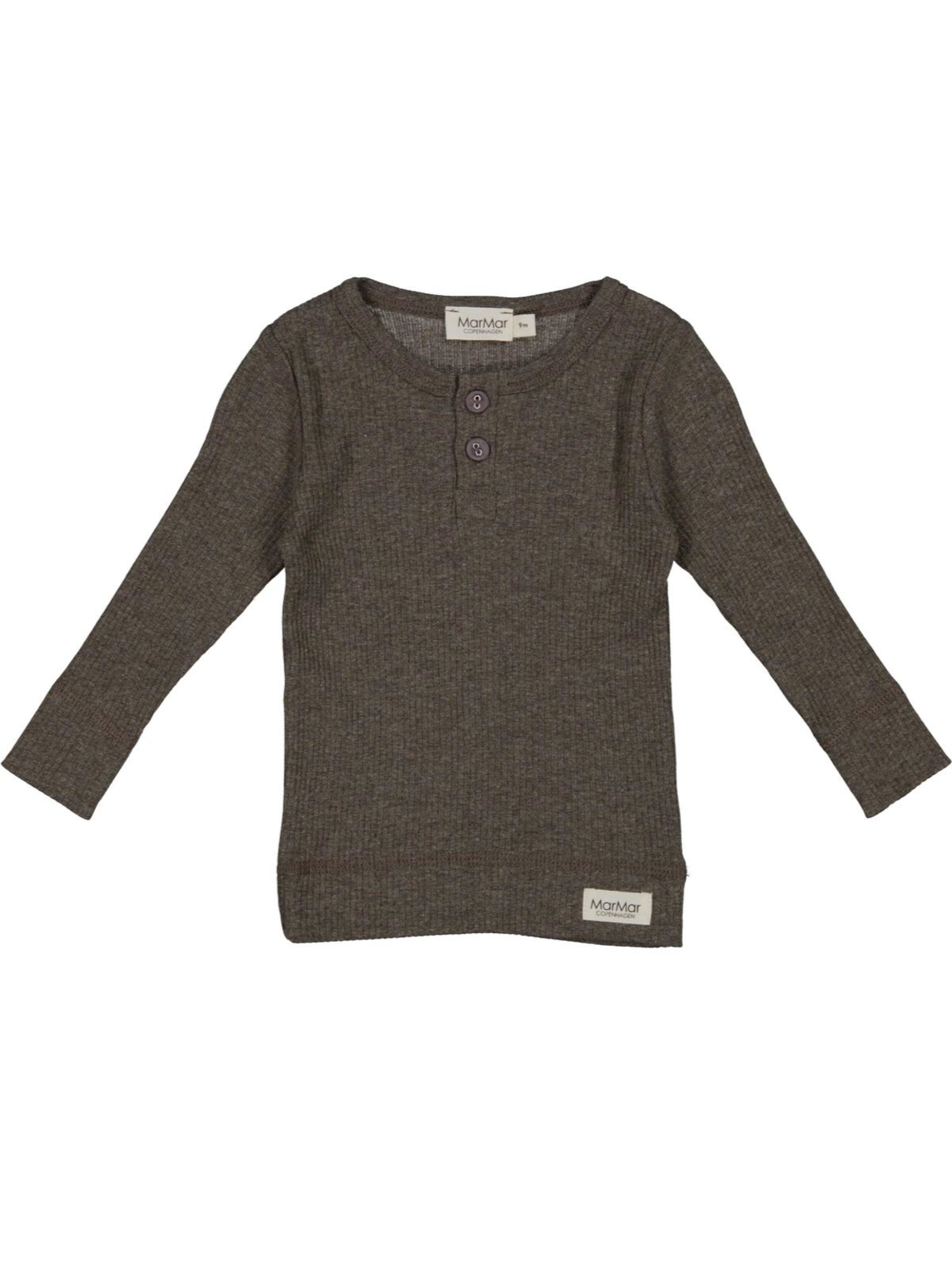 MarMar Long Sleeve Henley - Coffee Mel.