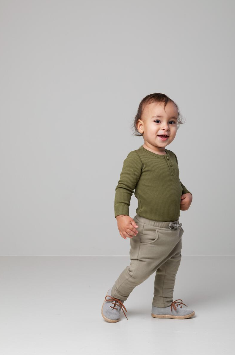 MarMar Long Sleeve Henley - Pickle