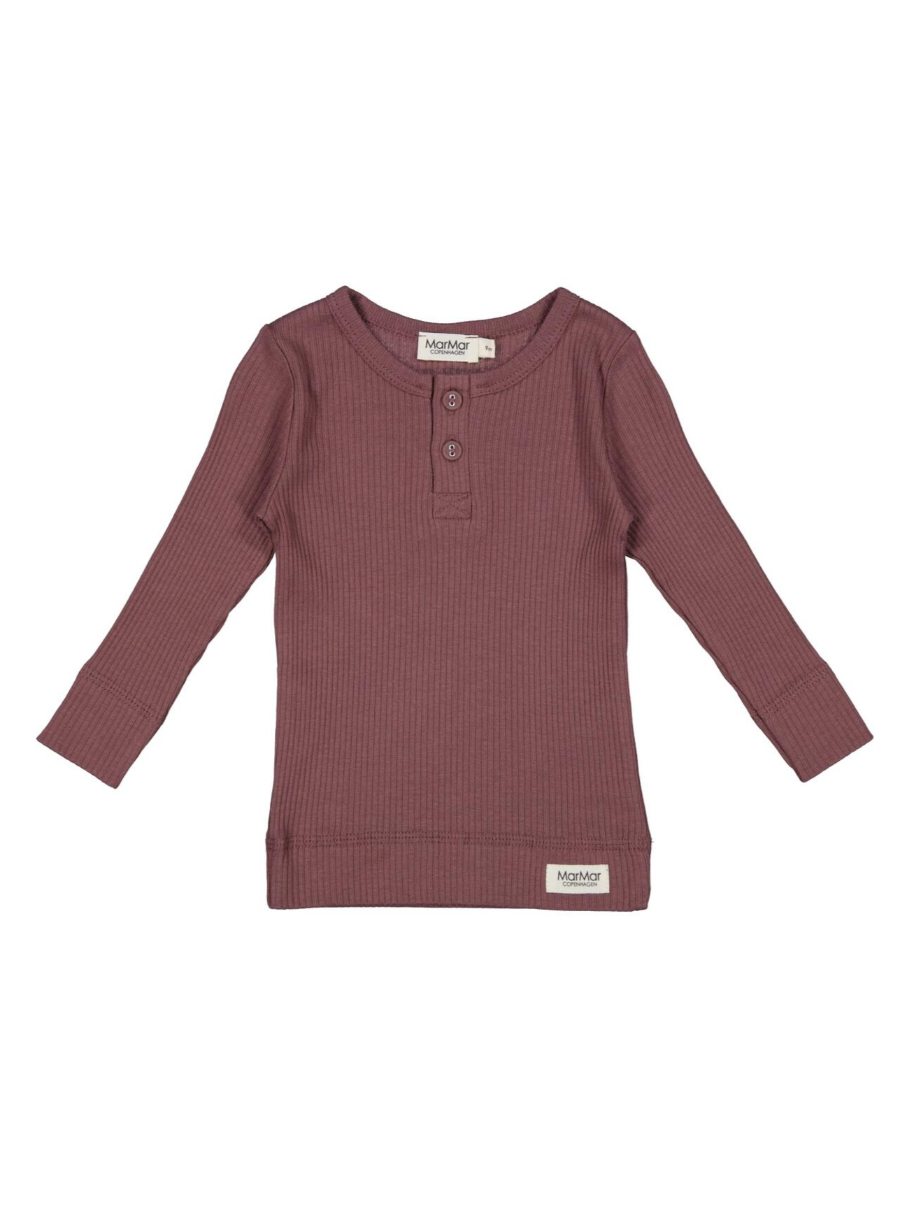 MarMar Long Sleeve Henley - Mahogany