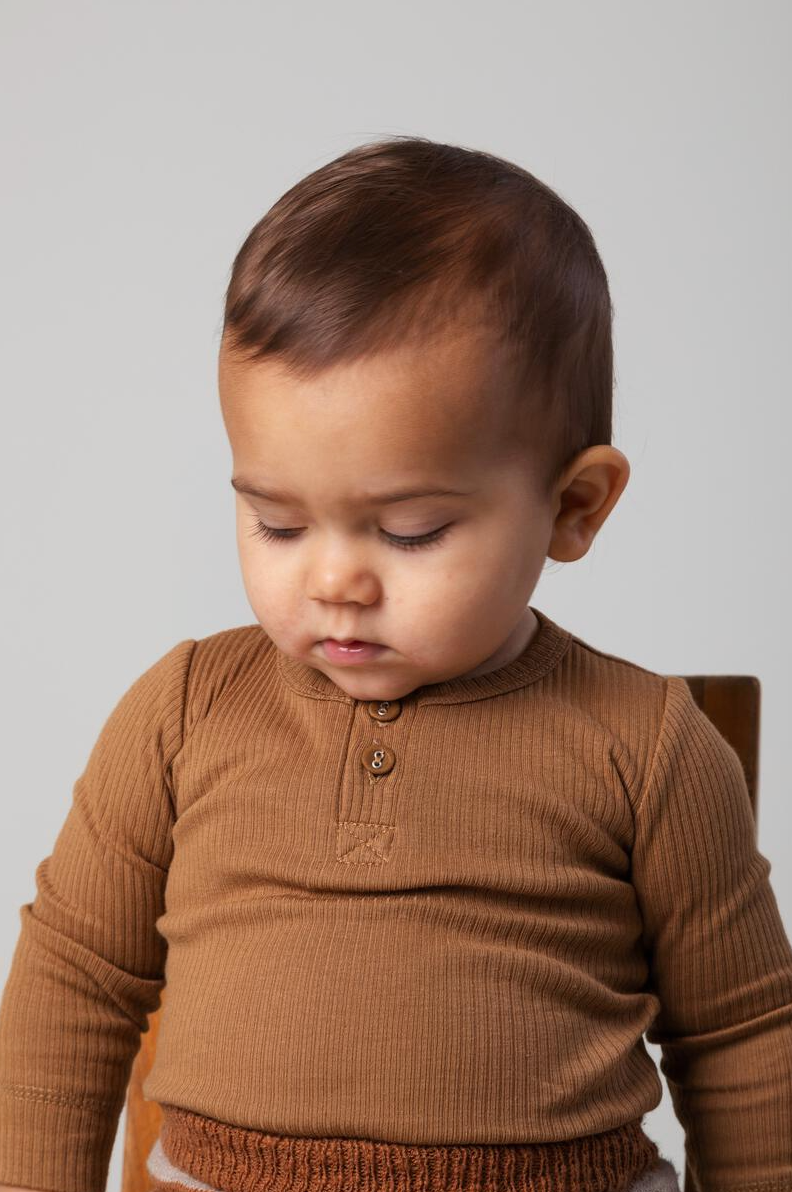 MarMar Long Sleeve Henley - Clove