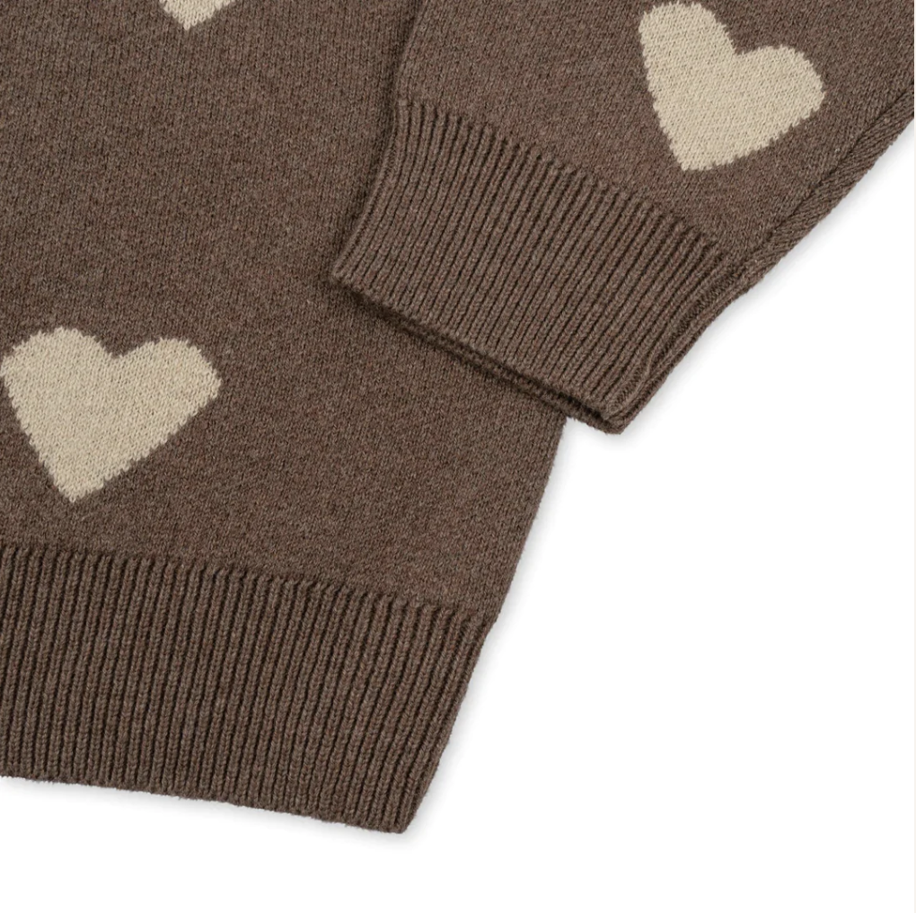 Lapis knit blouse - bunny brown melange
