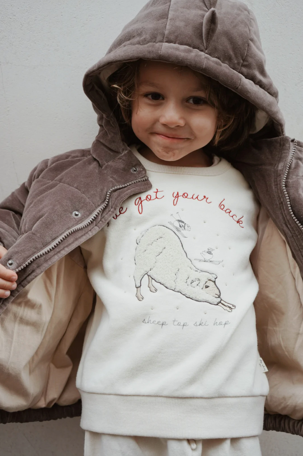 Lou sweatshirt - antique white