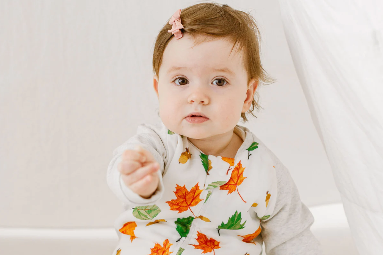 Raglan Bamboo Cozy Footed Sleep Bag 2.5 TOG - Eric Carle Autumn Leaves