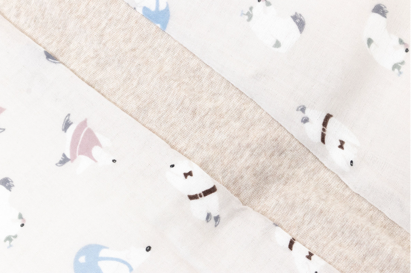 Raglan Bamboo Long Sleeve Footed Sleep Bag 2.5 TOG - Winter Skate
