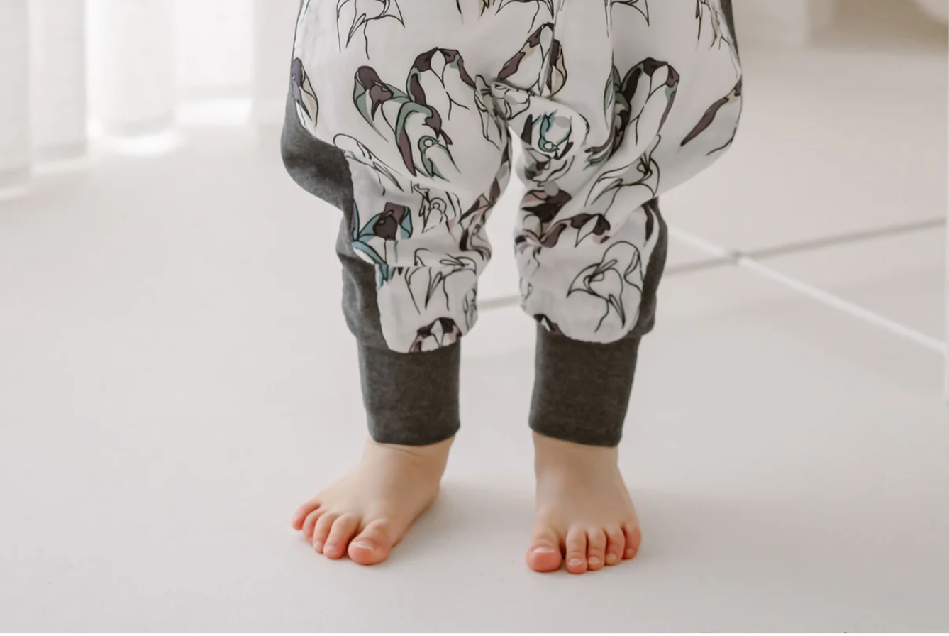 Bamboo Long Sleeve Footed Sleep Bag 1.0 TOG - Penguin Love