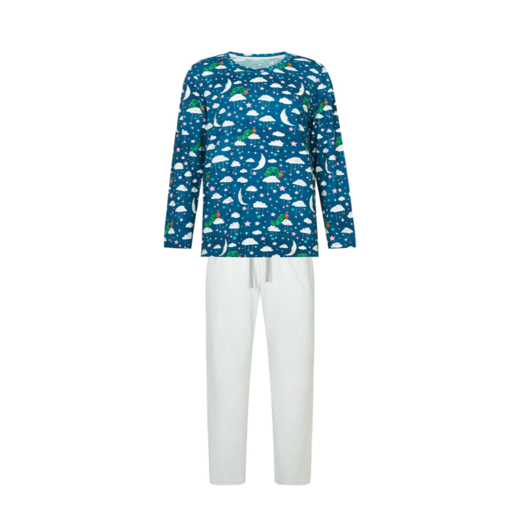 Women's Bamboo Cotton Long Sleeve PJ Set - Eric Carle Nighty Night