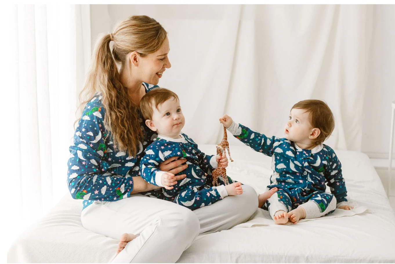 Women's Bamboo Cotton Long Sleeve PJ Set - Eric Carle Nighty Night
