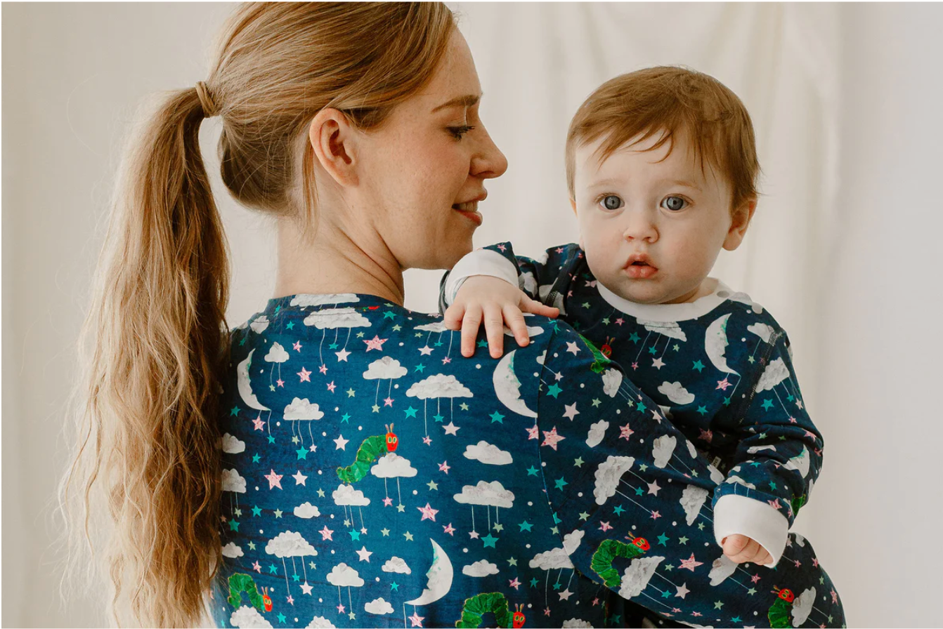 Women's Bamboo Cotton Long Sleeve PJ Set - Eric Carle Nighty Night