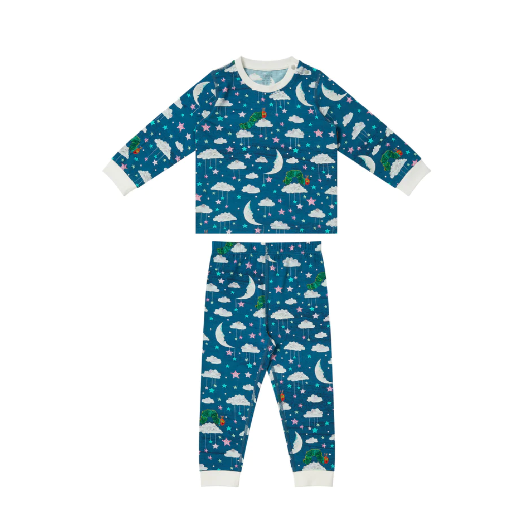 Bamboo Cotton Two-Piece PJ Set - Eric Carle Nighty Night