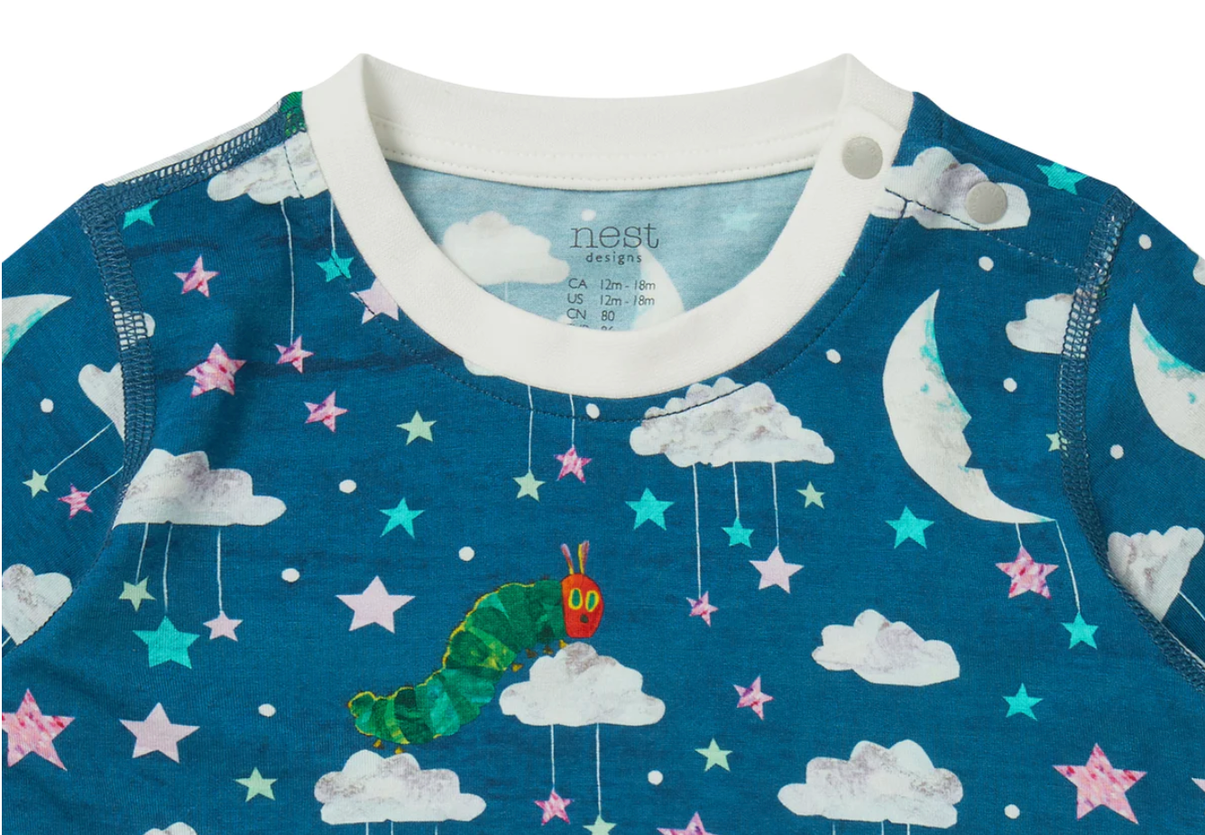 Bamboo Cotton Two-Piece PJ Set - Eric Carle Nighty Night