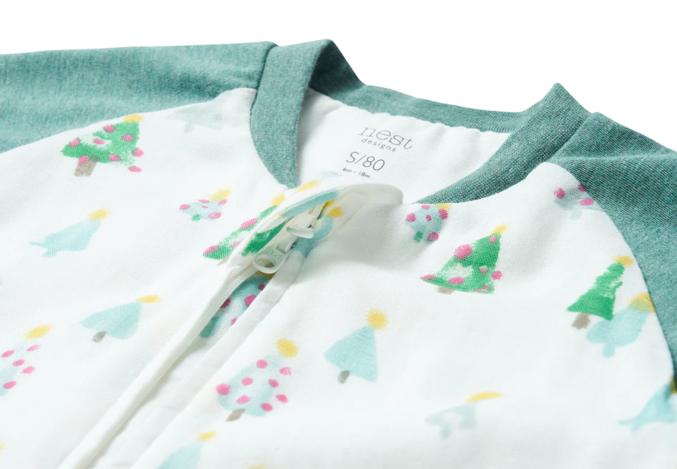 Bamboo Jersey Footed Sleep Bag 2.5 TOG - Twinkle Trees
