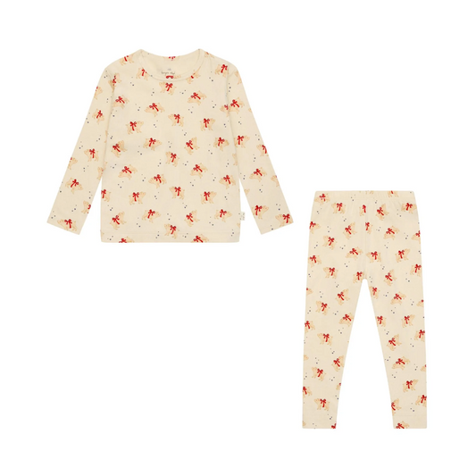 Basic blouse/pants set - marzipan