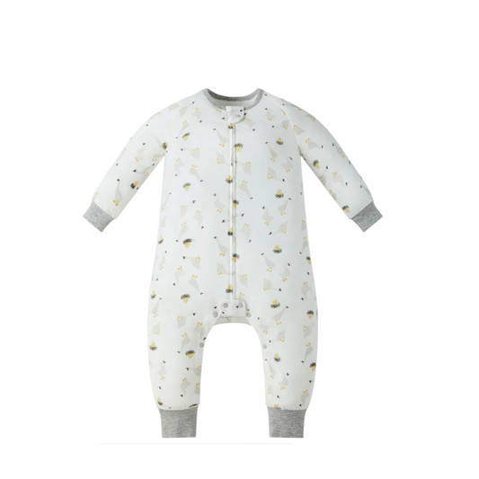 Bamboo Pima Long Sleeve Footed Sleep Bag 0.6 TOG - The Goose & The Golden Egg