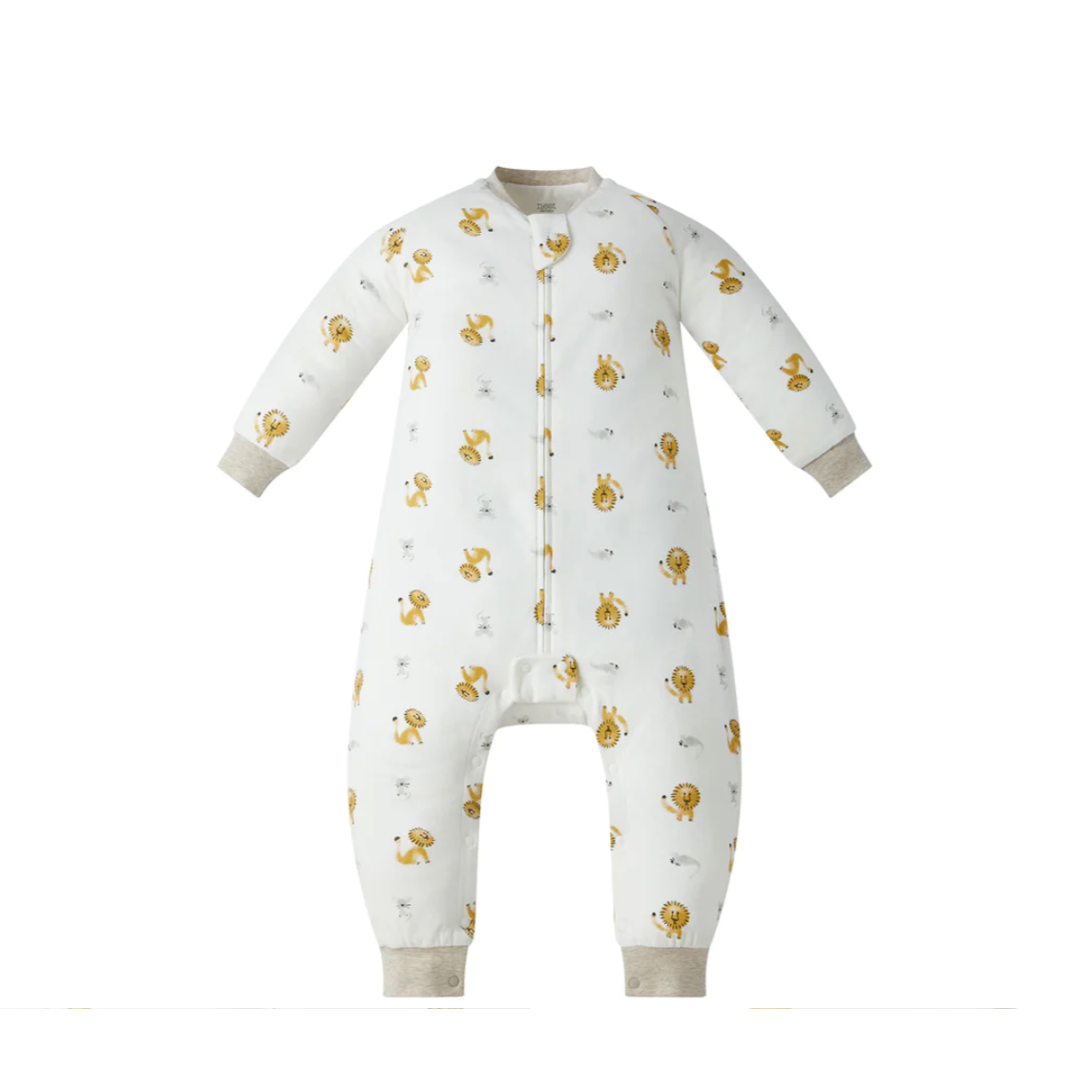 Avocado Bamboo Long Sleeve Footed Sleep Bag 1.0 TOG - The Lion & The Mouse