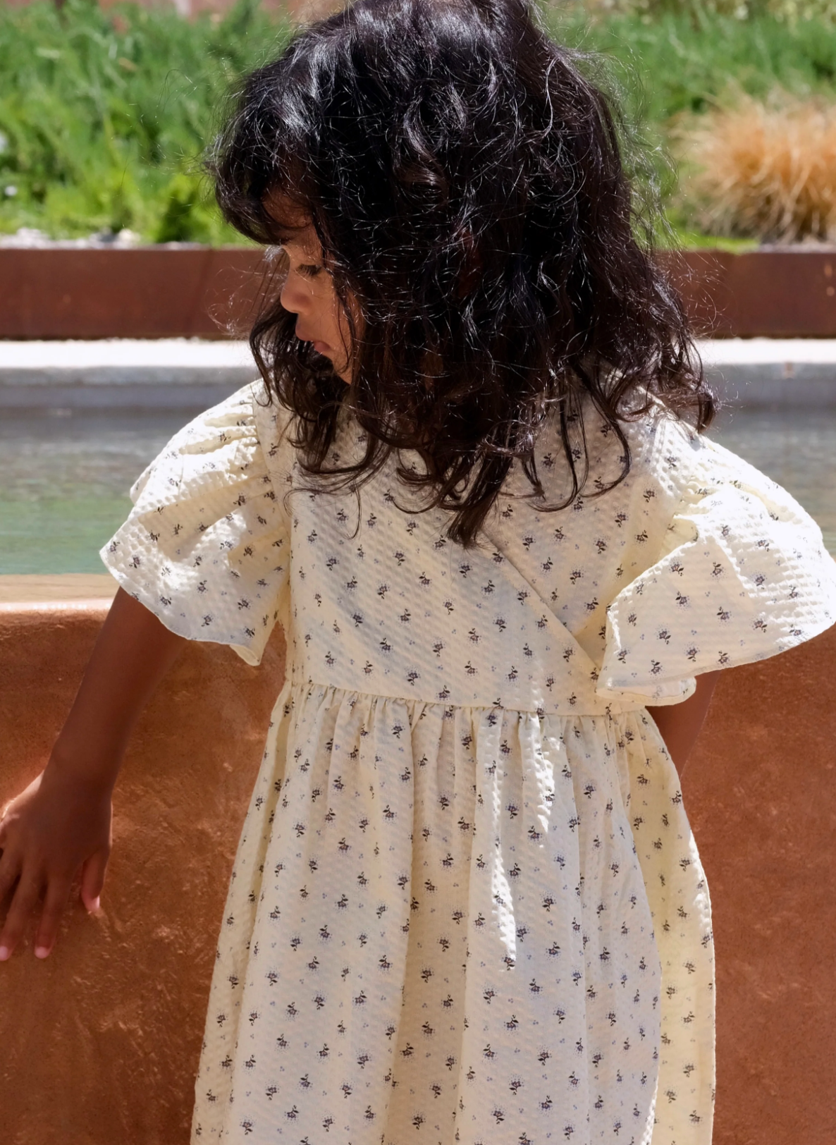 Bitsy wrap dress - point bleu