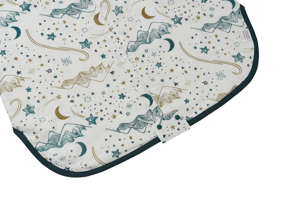 0.6 TOG Bamboo 3/4 Sleeve Sleep Bag - Stars White 12-18M