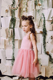DOLLY BY LE PETIT TOM ® RIB COTTON TUTU DRESS PINK