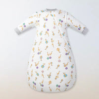 Organic Cotton Long Sleeve Sleep Bag 3.5 TOG (Organic Cotton) - Giraffe Shapes