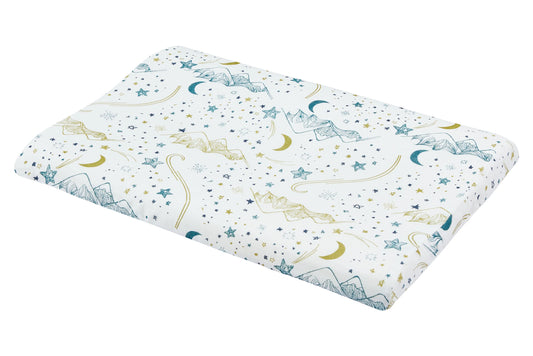 Toddler Pillow with Pillowcase (Bamboo, Small) - Stars White