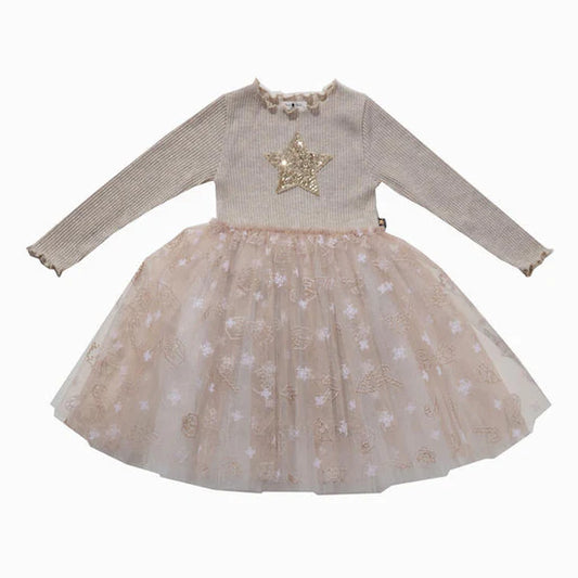 GOLD CANE TUTU DRESS