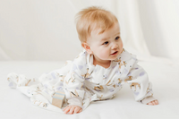 Removable Sleeve Sleep Bag 1.0 TOG (Organic Cotton) - Gazelle Sky