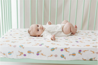 Fitted Crib Sheet (Bamboo) - Giraffe Shapes