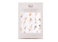 Fitted Crib Sheet (Bamboo) - Giraffe Shapes