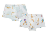 Boys Boxer Briefs Underwear (Bamboo, 2 Pack) - Prairie Fun