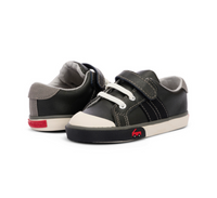 Lucci Black Leather/Gray
