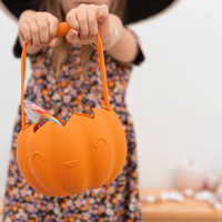 Halloween Pumpkin Bucket - Bright Orange