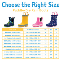 Kids Rubber Rain Boots | Yellow