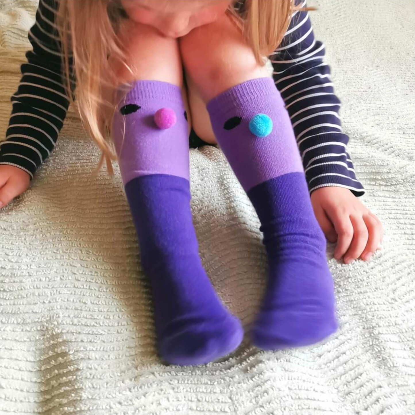 TU Violet High Socks