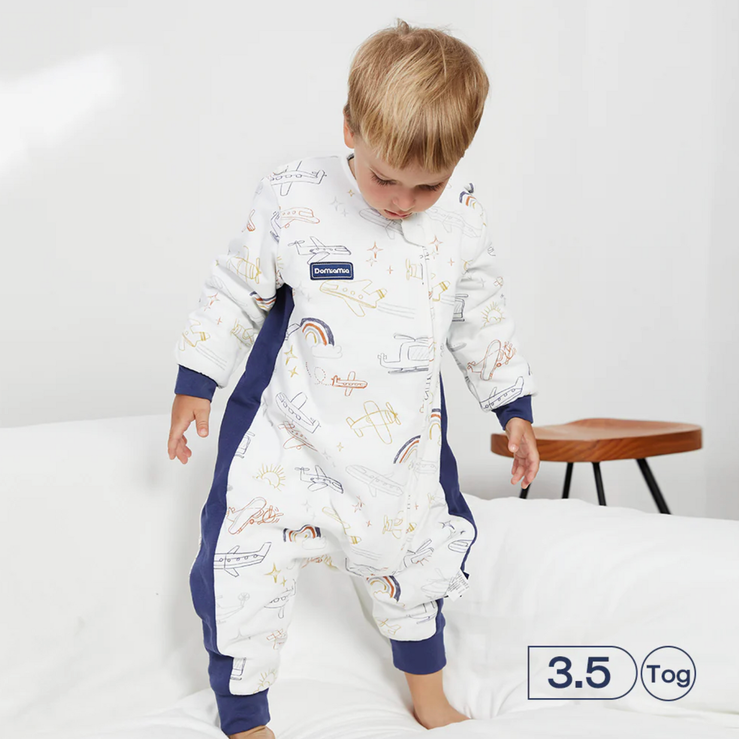 Bamboo & Cotton Muslin 3.0 TOG Baby Sleep Sack With Feet