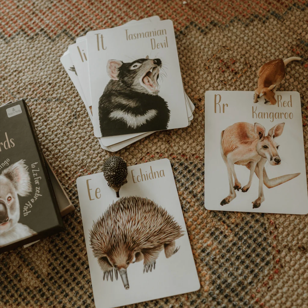 AUSTRALIAN ANIMAL ALPHABET FLASH CARDS