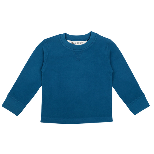 Kids Base Layer Tops | Deep Blue