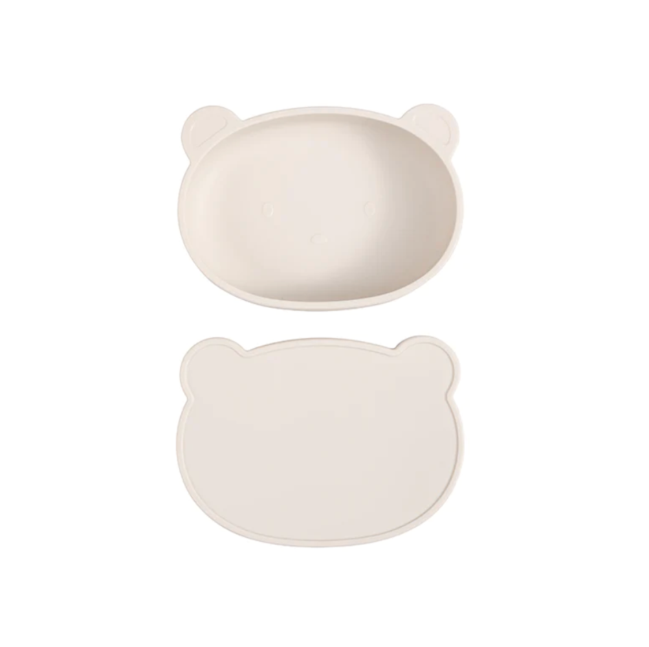 Silicone Bear Plate With Lid