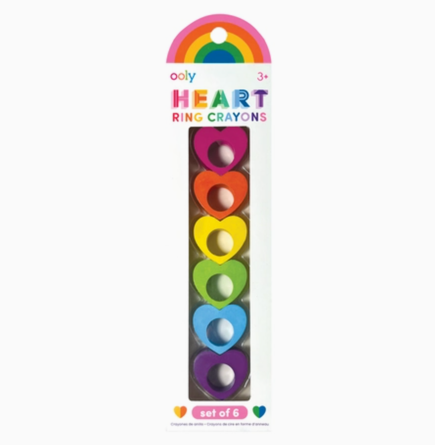 Heart Ring Crayons - Set of 6