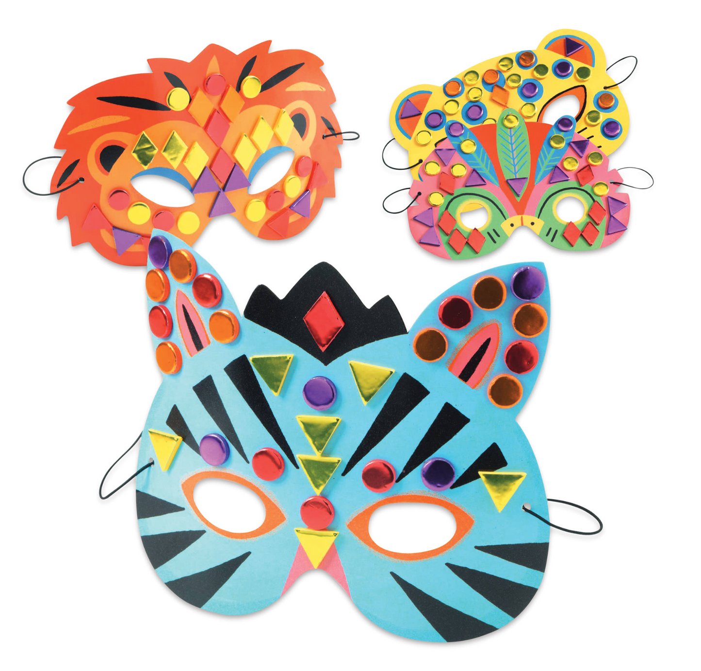 DJECO Jungle Animals DIY Masks Craft Kit