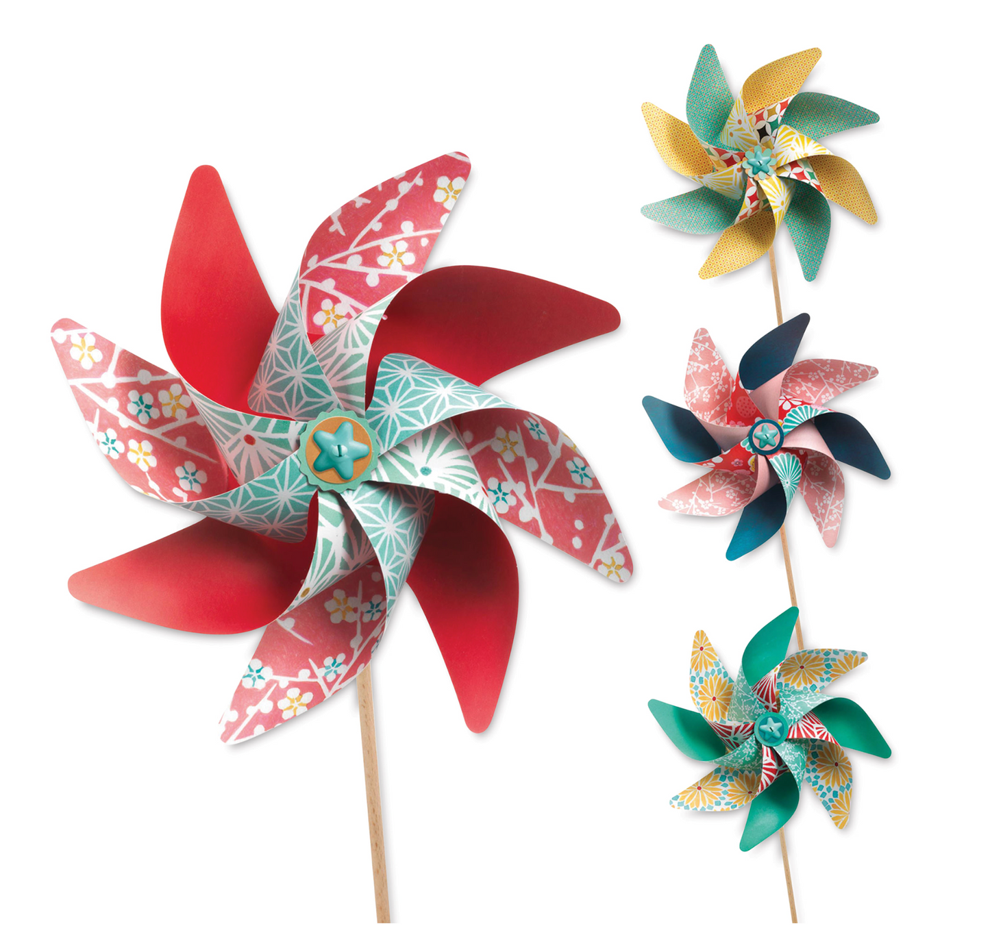 DJECO Sweet Windmills Pinwheels DIY Craft Kit
