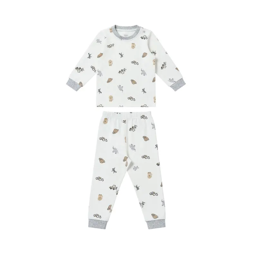 Organic Cotton Long Sleeve Two-Piece PJ Set Safawhee!