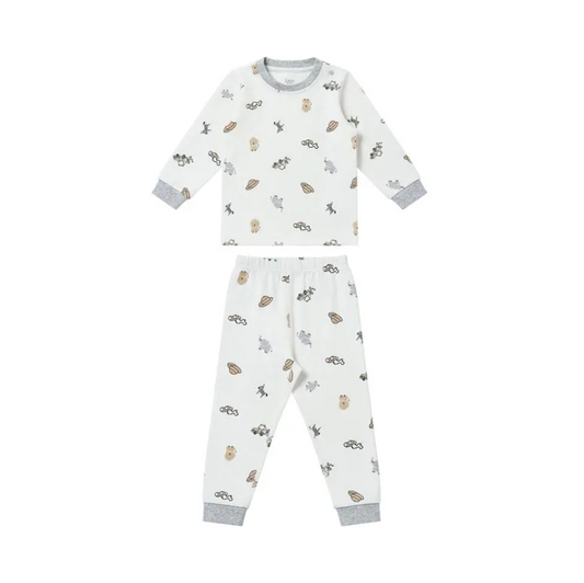 Organic Cotton Long Sleeve Two-Piece PJ Set Safawhee!