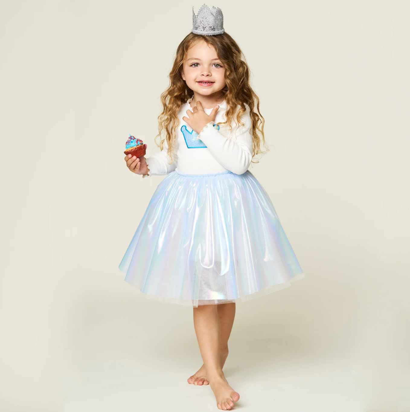 CROWN PEARL TUTU DRESS