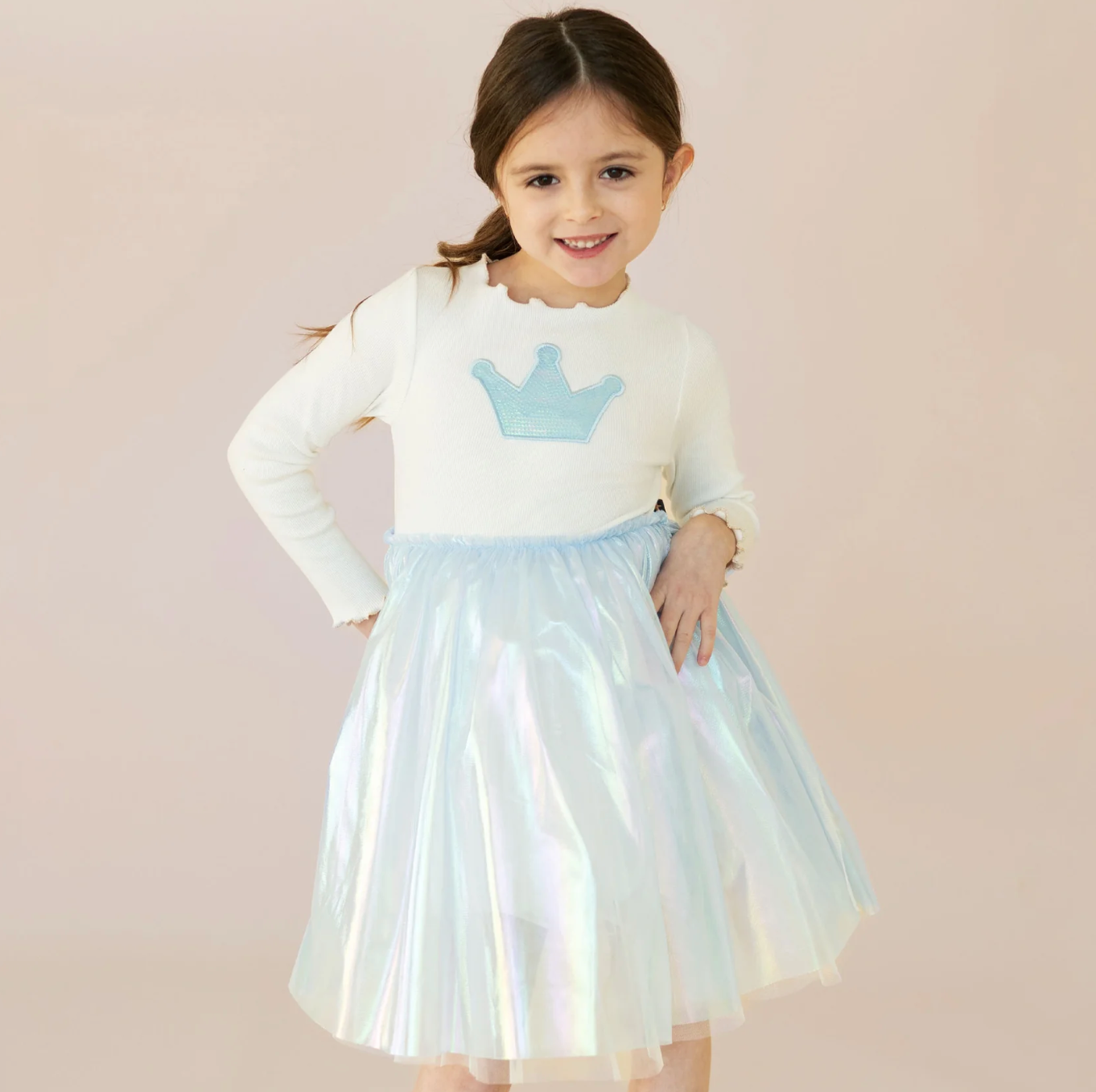 CROWN PEARL TUTU DRESS