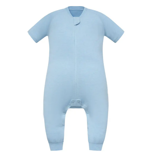 Bamboo Jersey Short Sleeve Footed Sleep Bag | 0.5 TOG Forget-Me-Not