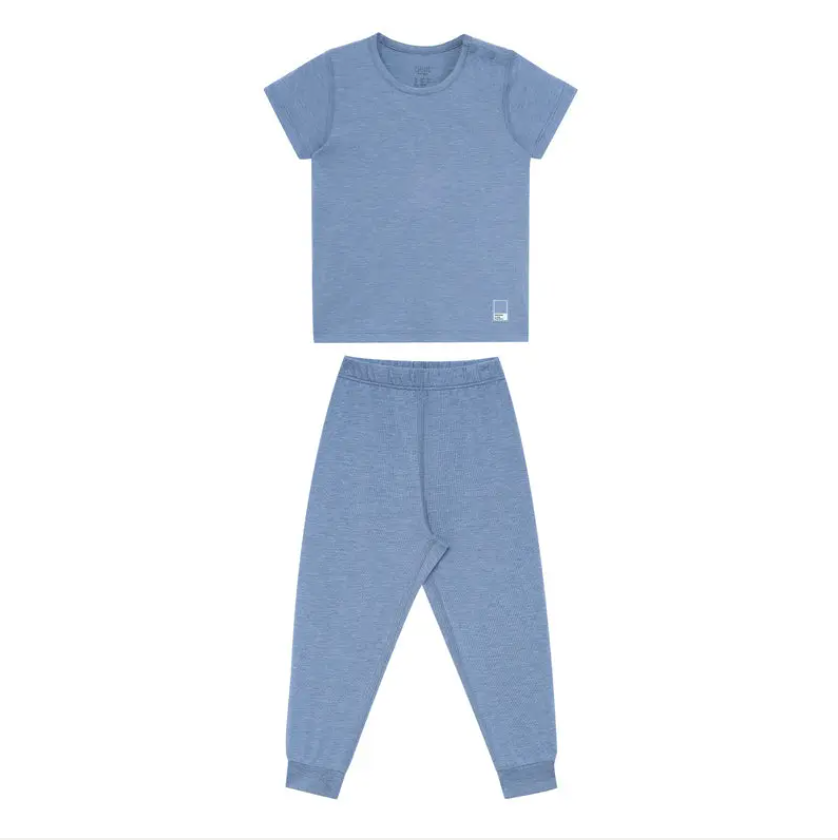 Bamboo Jersey Short Sleeve PJ Set Troposphere