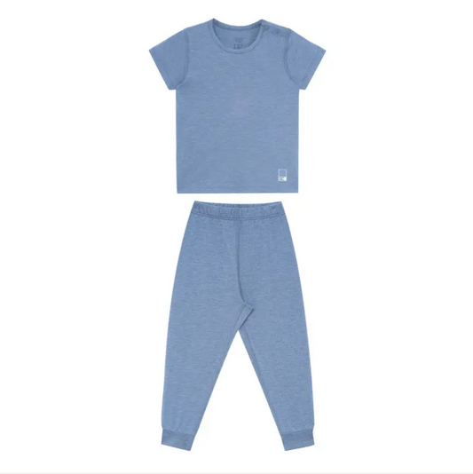 Bamboo Jersey Short Sleeve PJ Set Troposphere